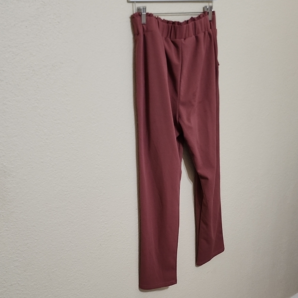 Soho Apparel Pink High-Waisted Trousers with Relaxed Fit - Picture 10 of 11